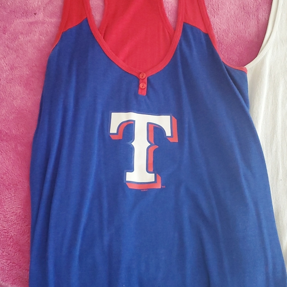 Texas Rangers tank top